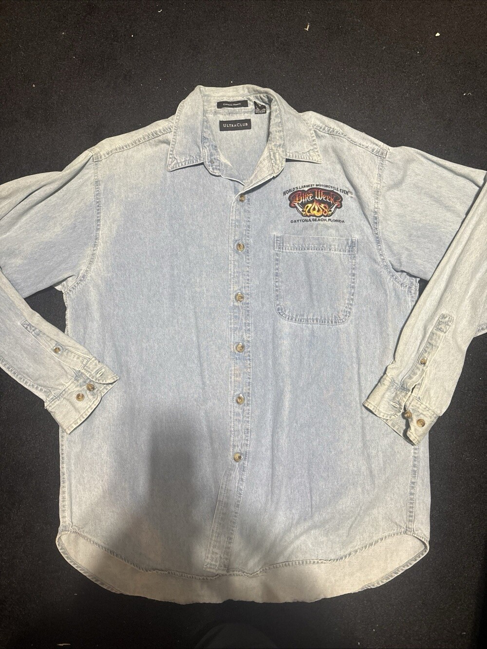 Daytona Beach Bike Week Jean Jacket Large